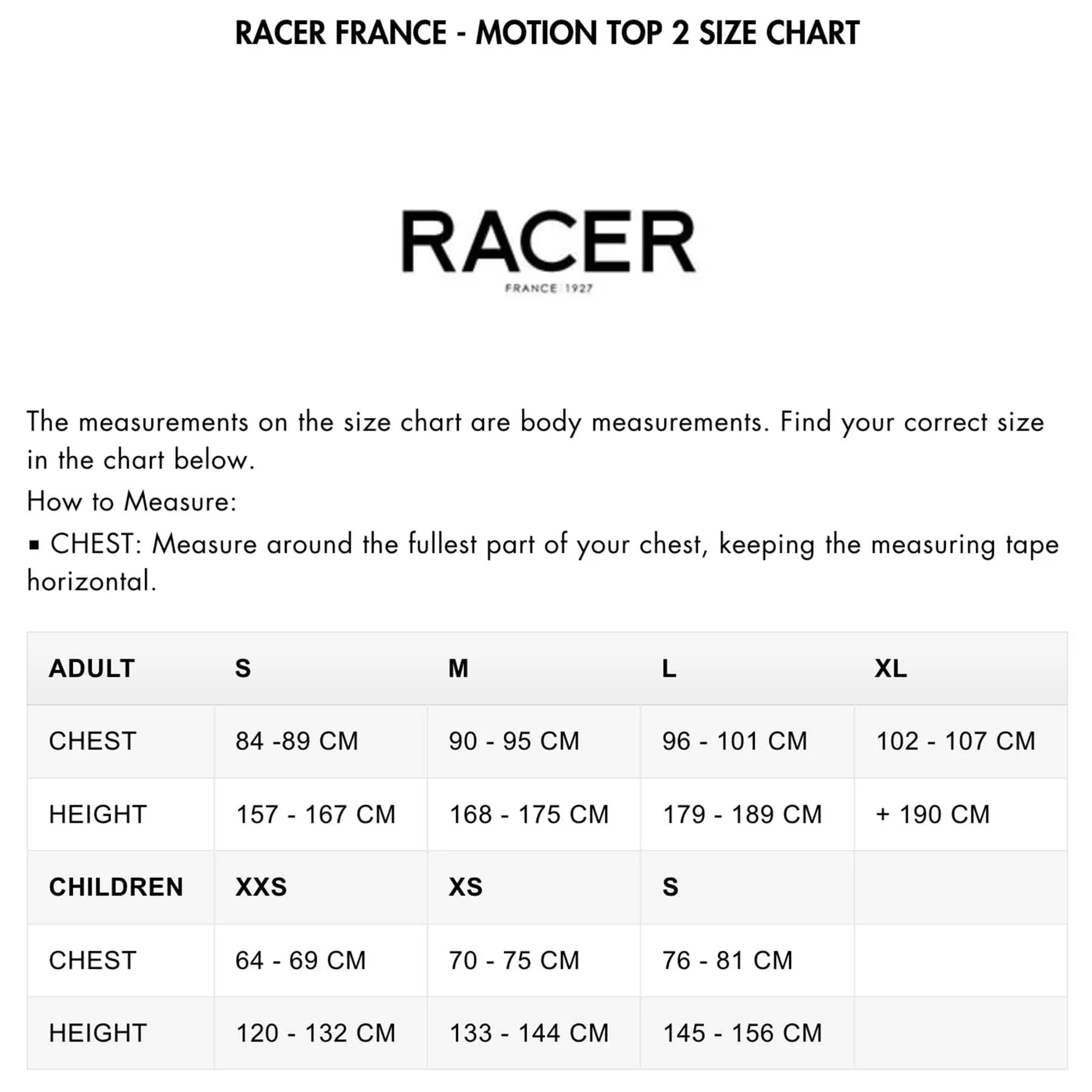 RACER France Motion Top KID 2 - Body Protector