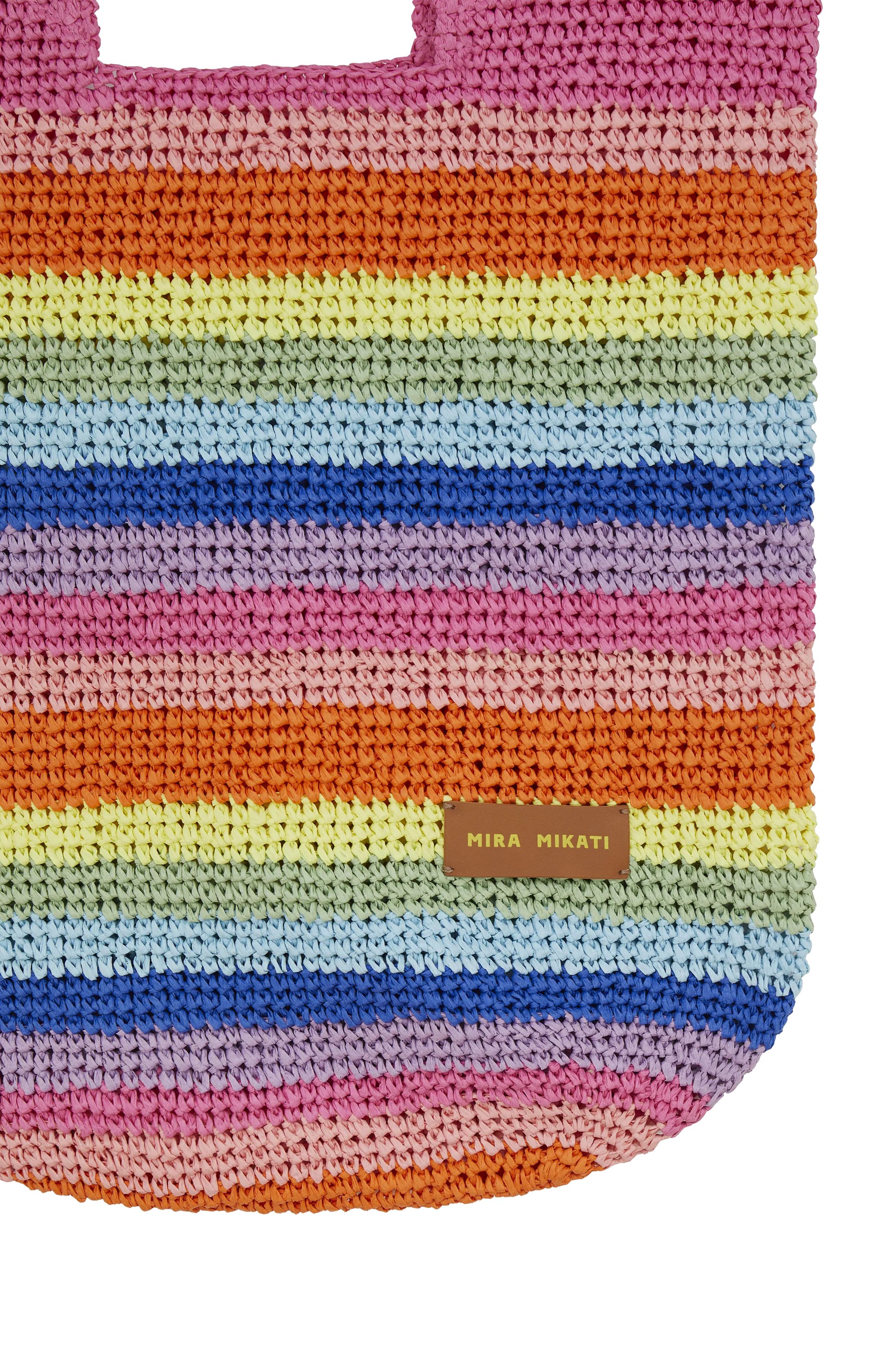 Rainbow Rafia Bag