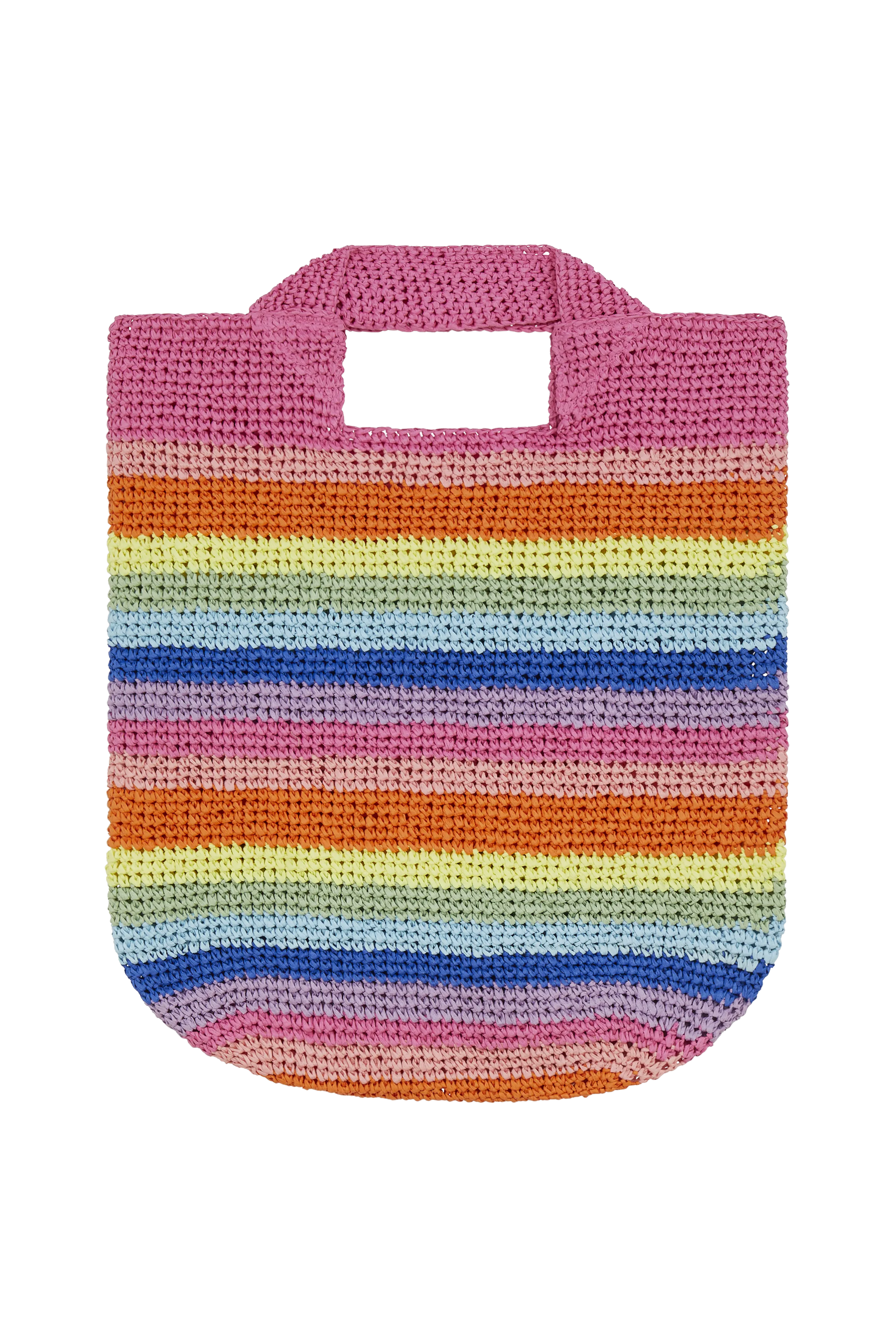 Rainbow Rafia Bag