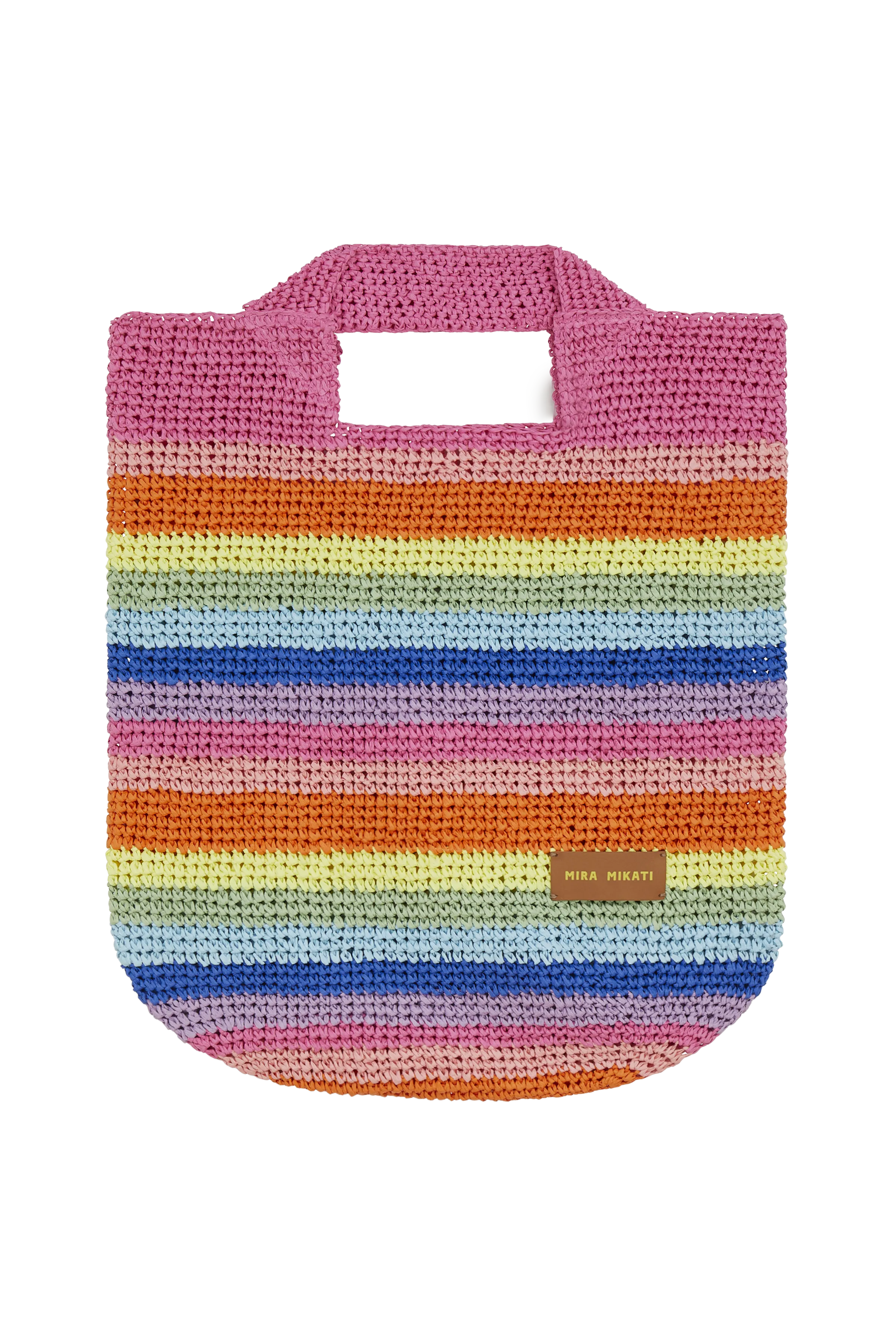 Rainbow Rafia Bag