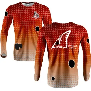 Redfish Scales Orange Long Sleeve Performance Dri-Fit (LS21)
