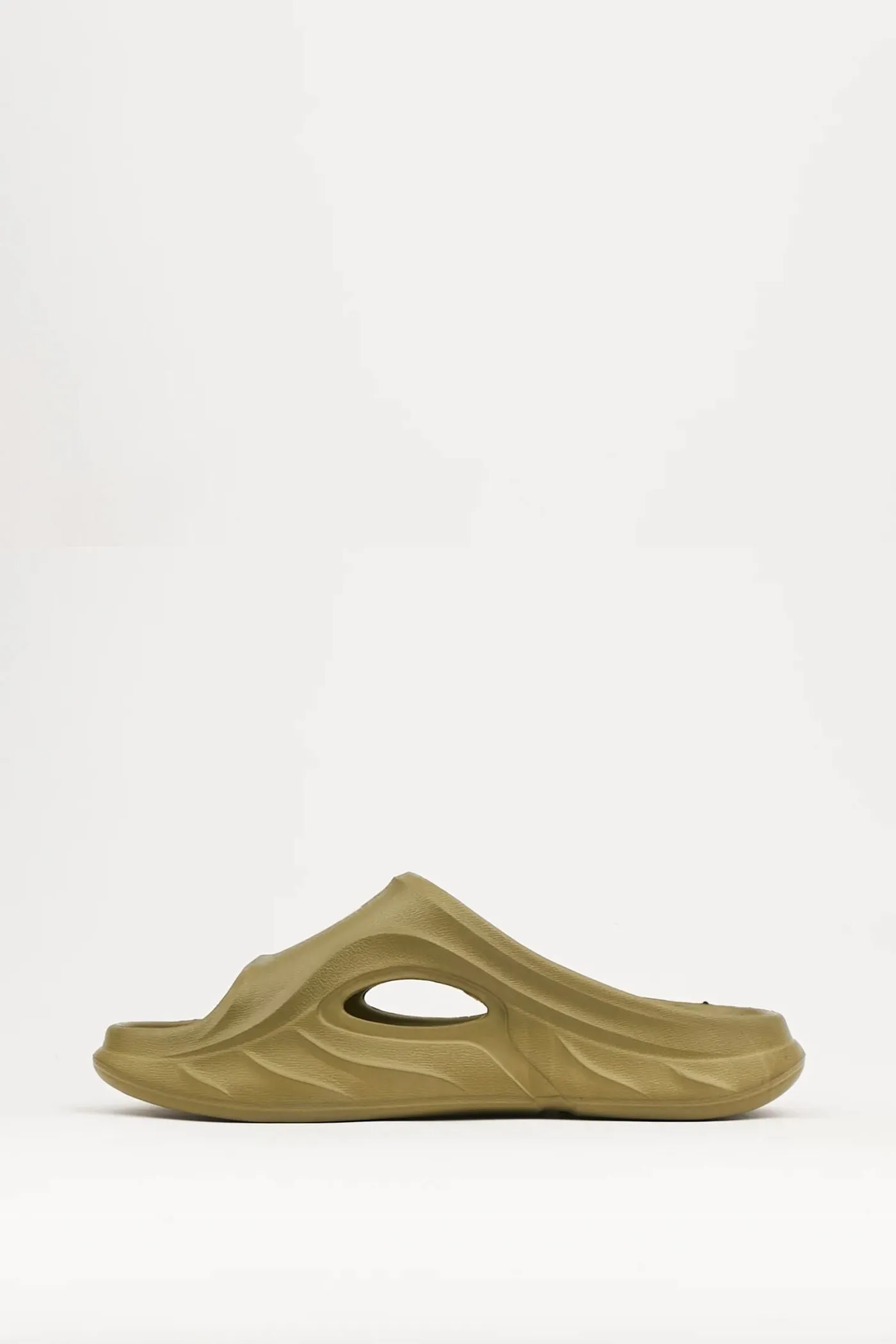 Renegade Molded Slip On Mules - Olive