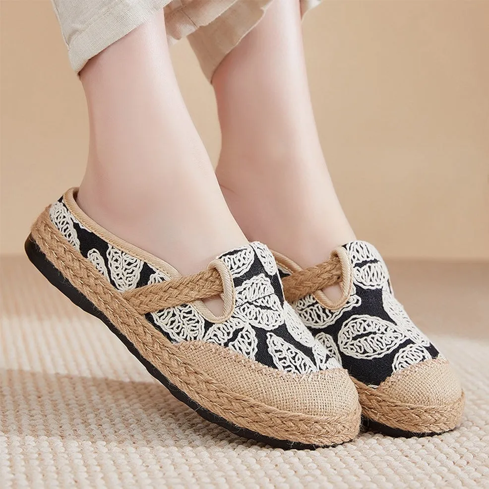 Retro Lightweight Non-Slip Knitted Sandals for Women