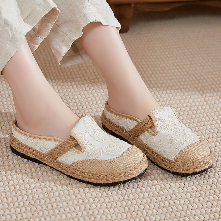 Retro Lightweight Non-Slip Knitted Sandals for Women
