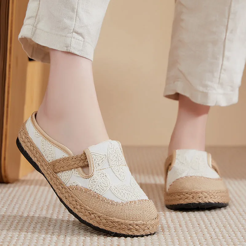 Retro Lightweight Non-Slip Knitted Sandals for Women