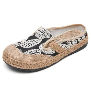 Retro Lightweight Non-Slip Knitted Sandals for Women
