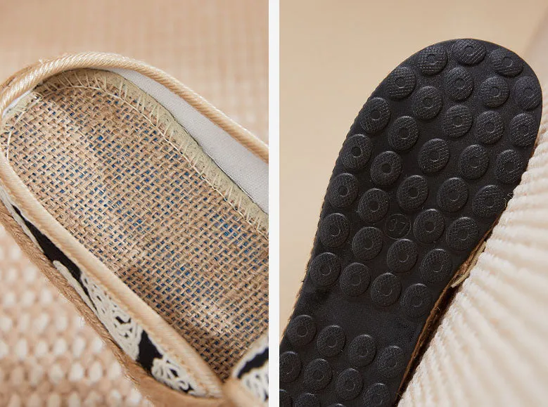 Retro Lightweight Non-Slip Knitted Sandals for Women