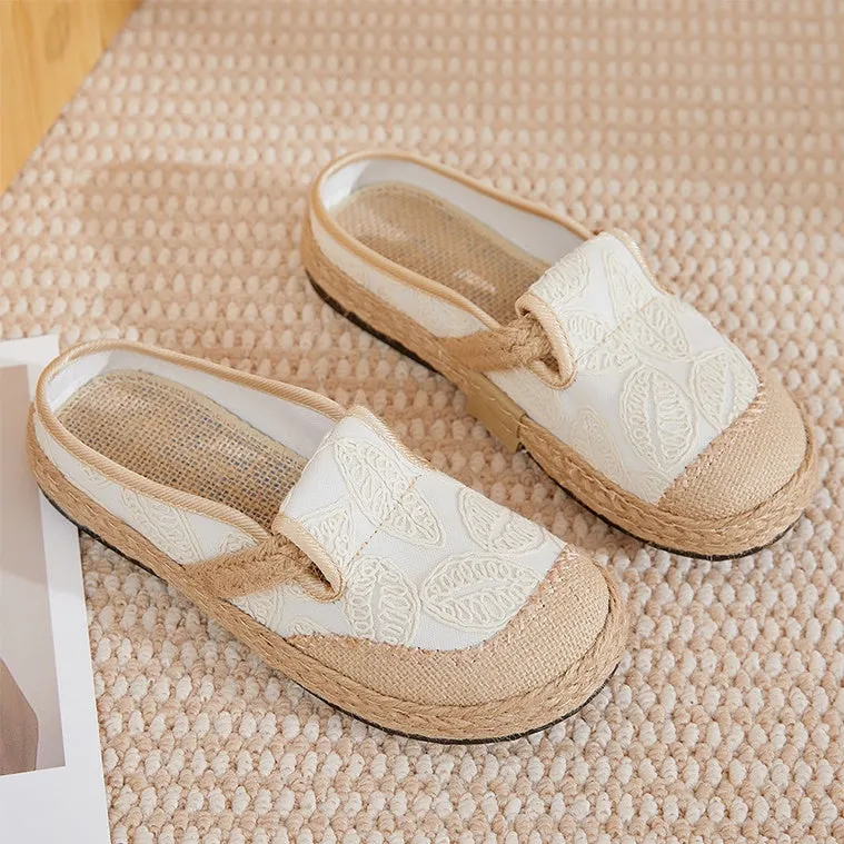 Retro Lightweight Non-Slip Knitted Sandals for Women