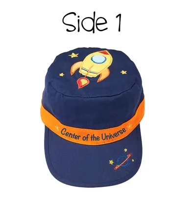 Reversible Kids Cap - Spaceship / Robot