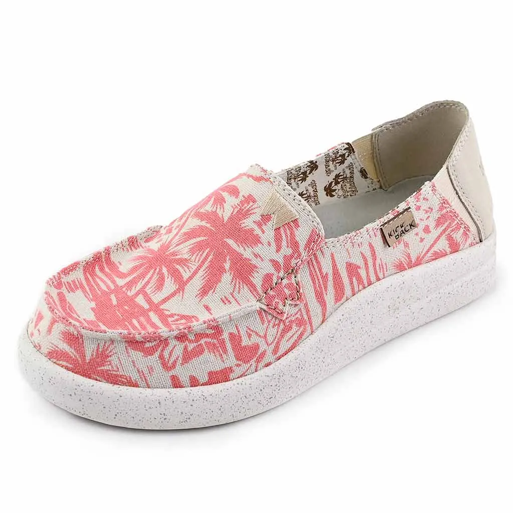 Rizzo Linen Pink Beach Print
