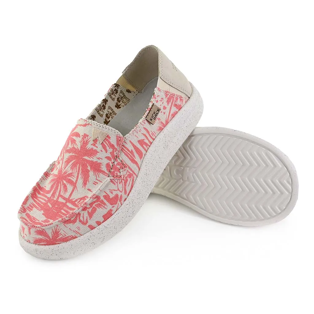 Rizzo Linen Pink Beach Print