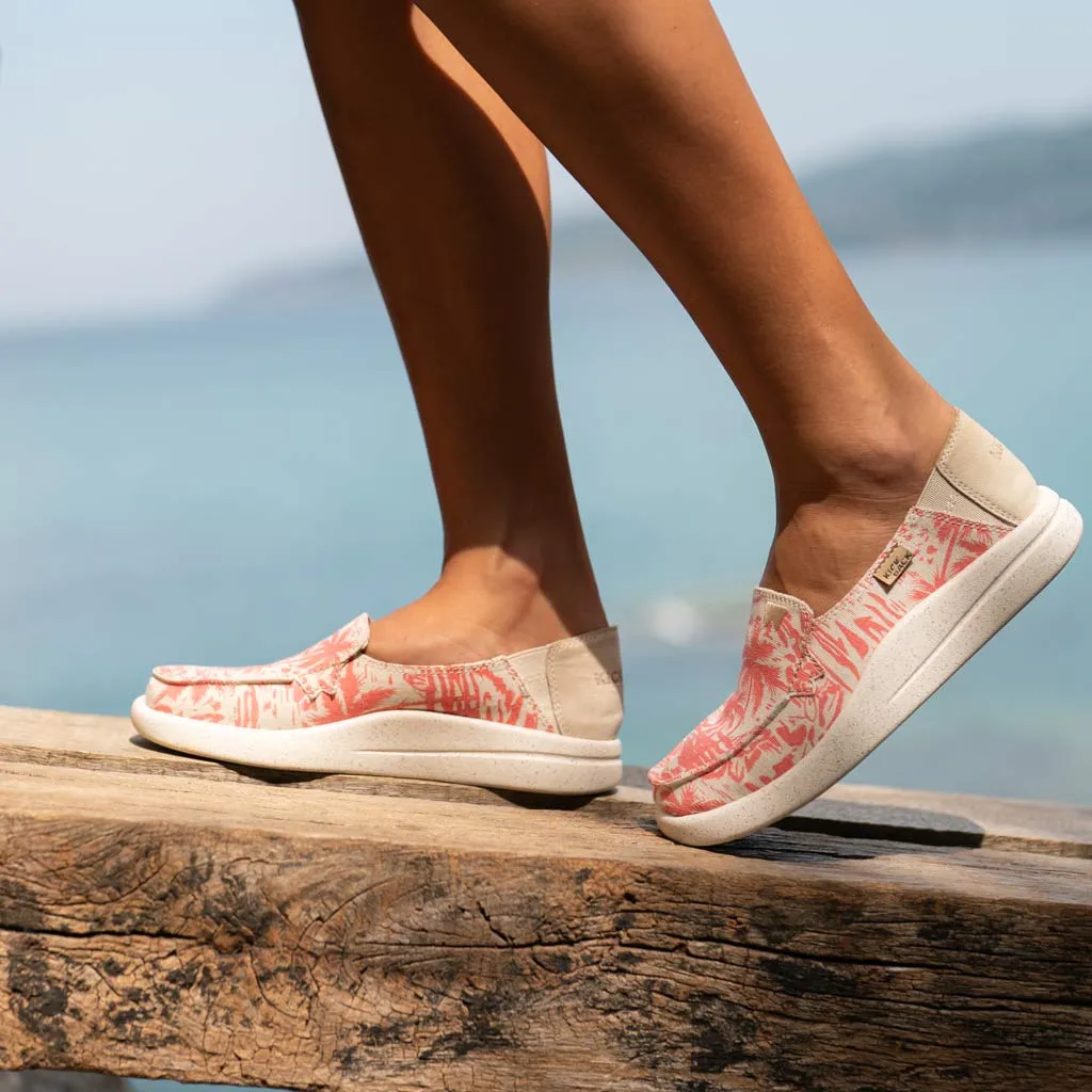 Rizzo Linen Pink Beach Print