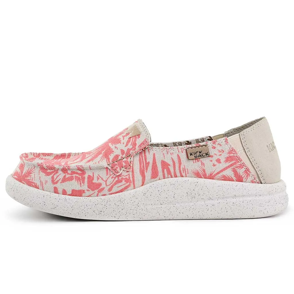 Rizzo Linen Pink Beach Print