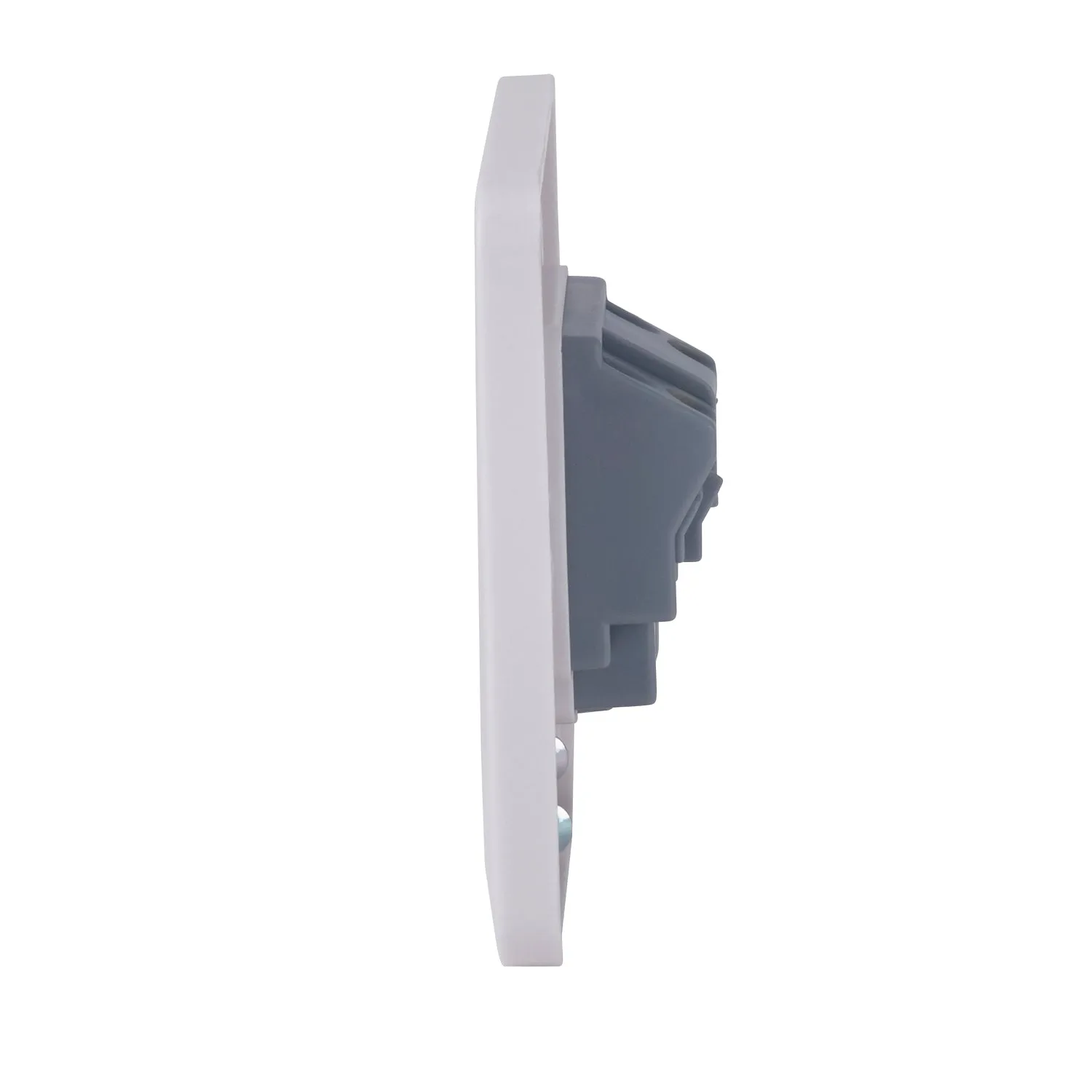 Schneider Electric GGBL3080 Lisse White Moulded 5A 1G Round Pin Unswitched Socket