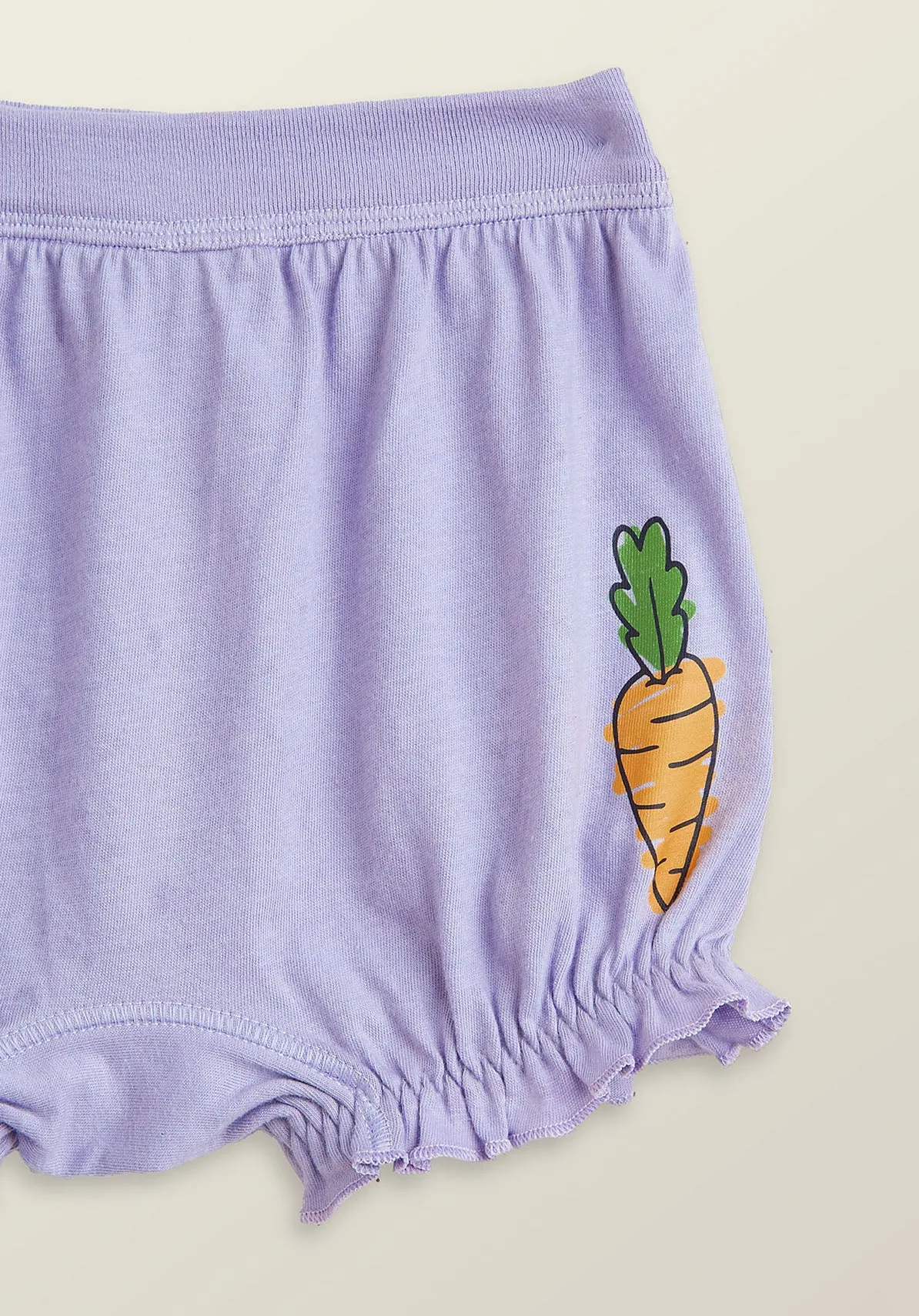 Scribbles Girls Bloomers Lilac Combed Cotton - Carrot