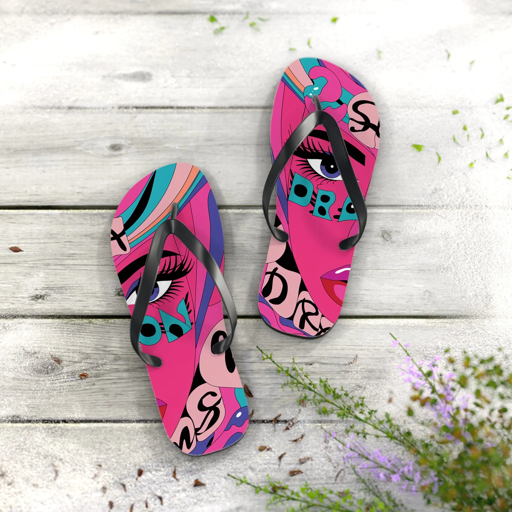 Sea Dragon Dreams Flip Flops