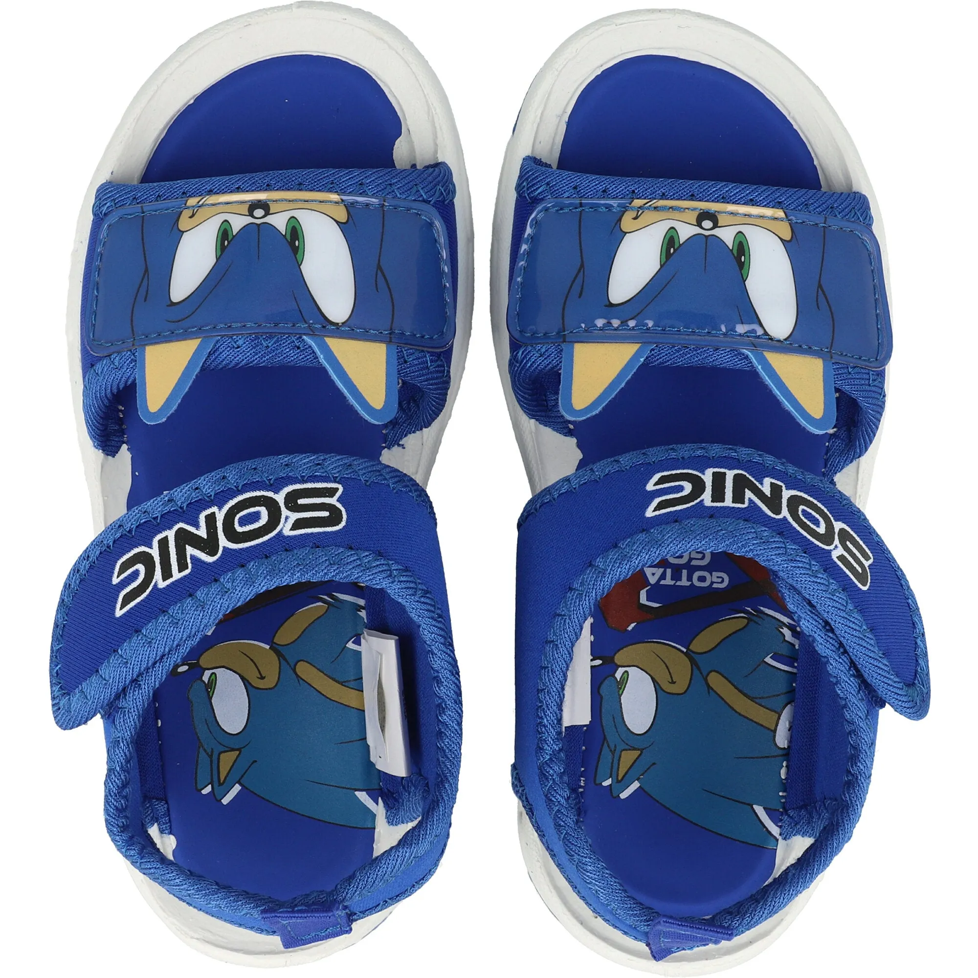 Sega Sonic The Hedgehog Callo Blue Strap Sandals