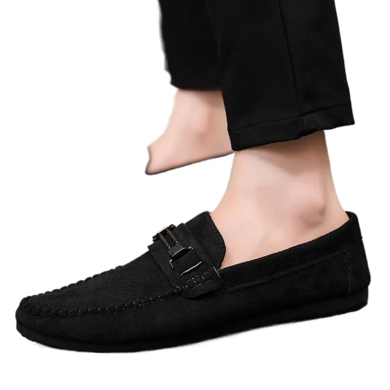 Soft sole casual and lightweight new low-top formal wear men's loafer beanie shoes men's wedding groom working fashion boys