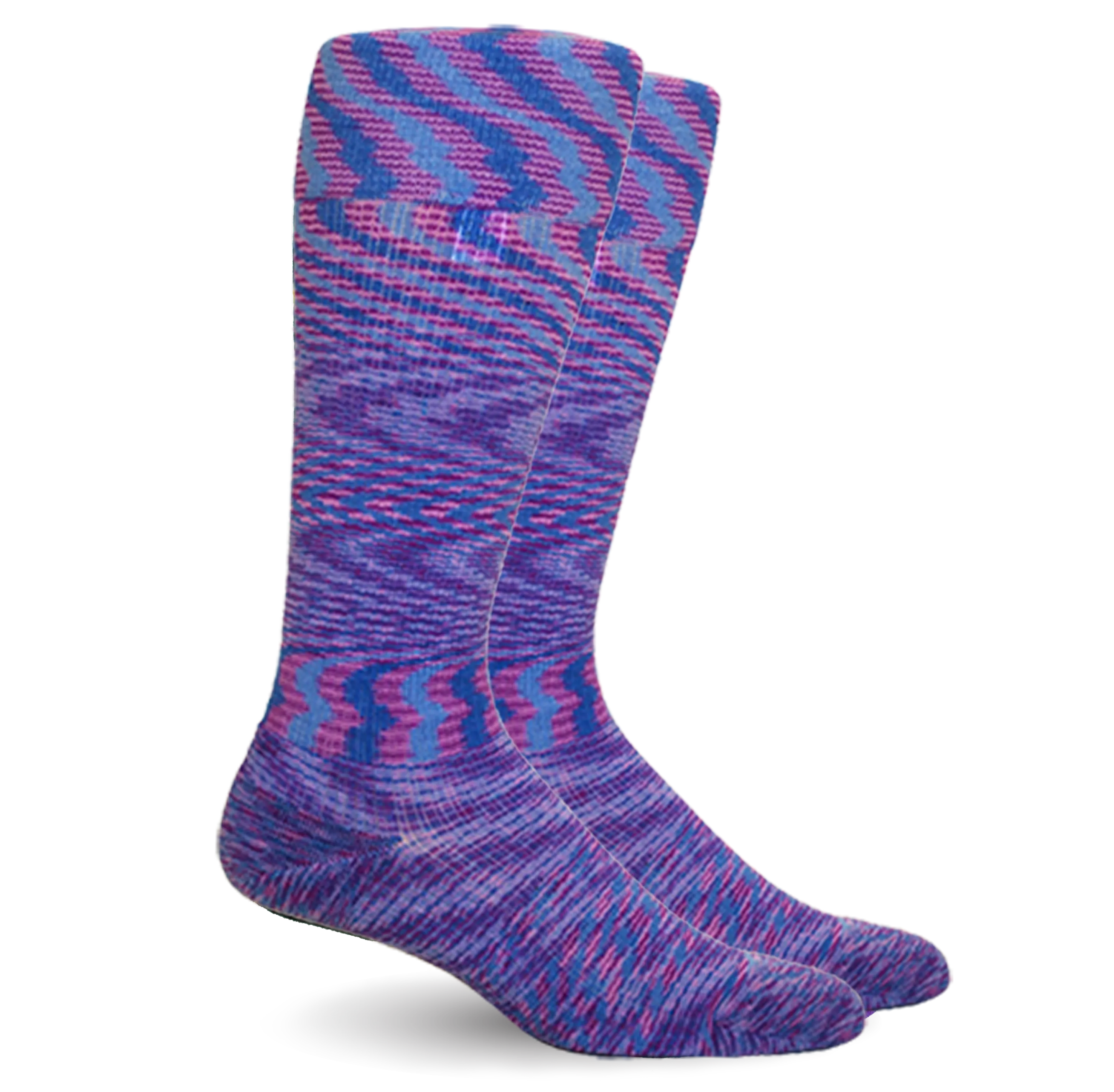 Space Dyed Cotton Purple/Blue Energy Socks