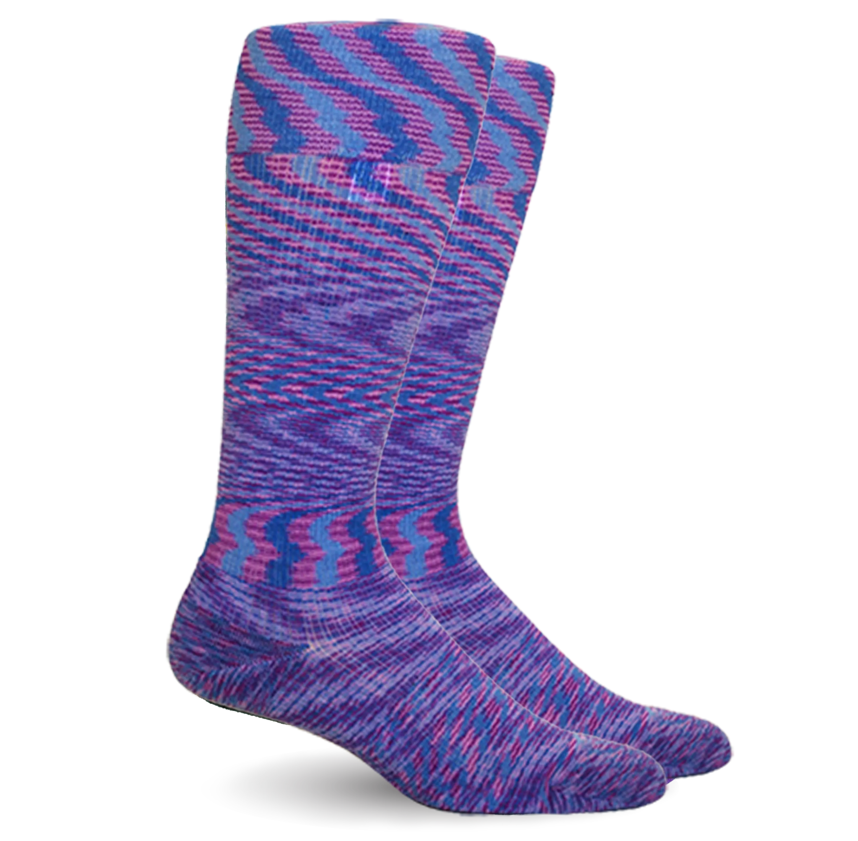 Space Dyed Cotton Purple/Blue Energy Socks