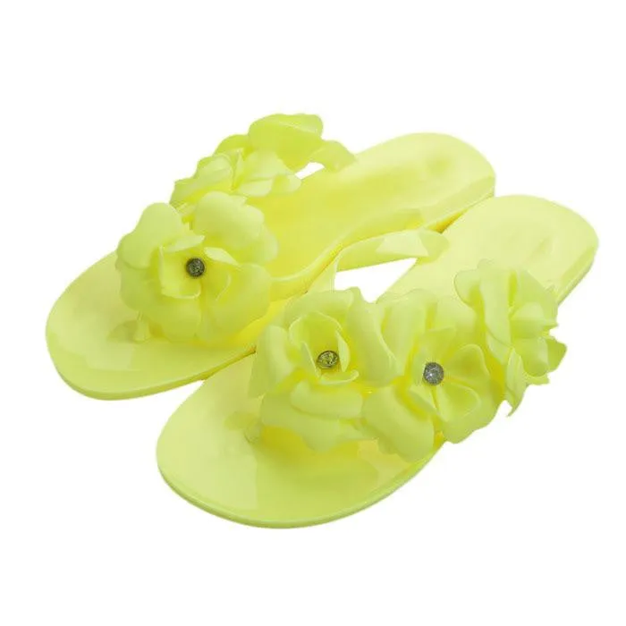 Splendid Bohemia Style Women's Sandals Fashion Flat Heel Flip Flops Beach Slippers Female Shoes