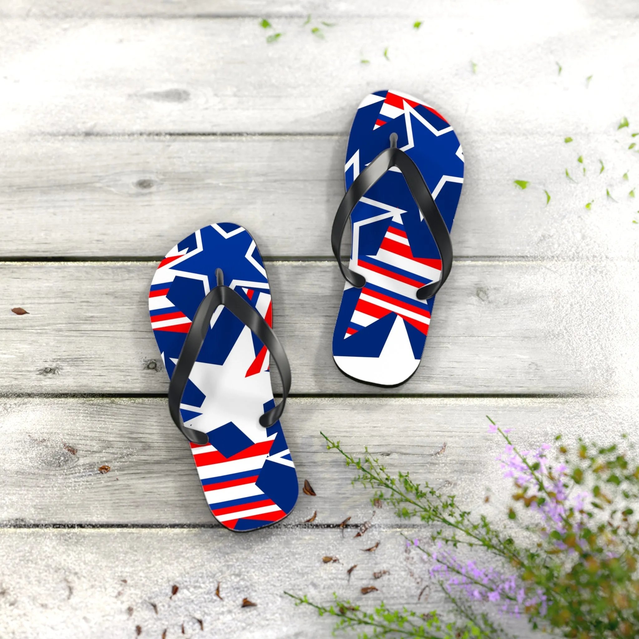 Starry Flip Flops - Trendy Summer Footwear for Beach and Casual Outings