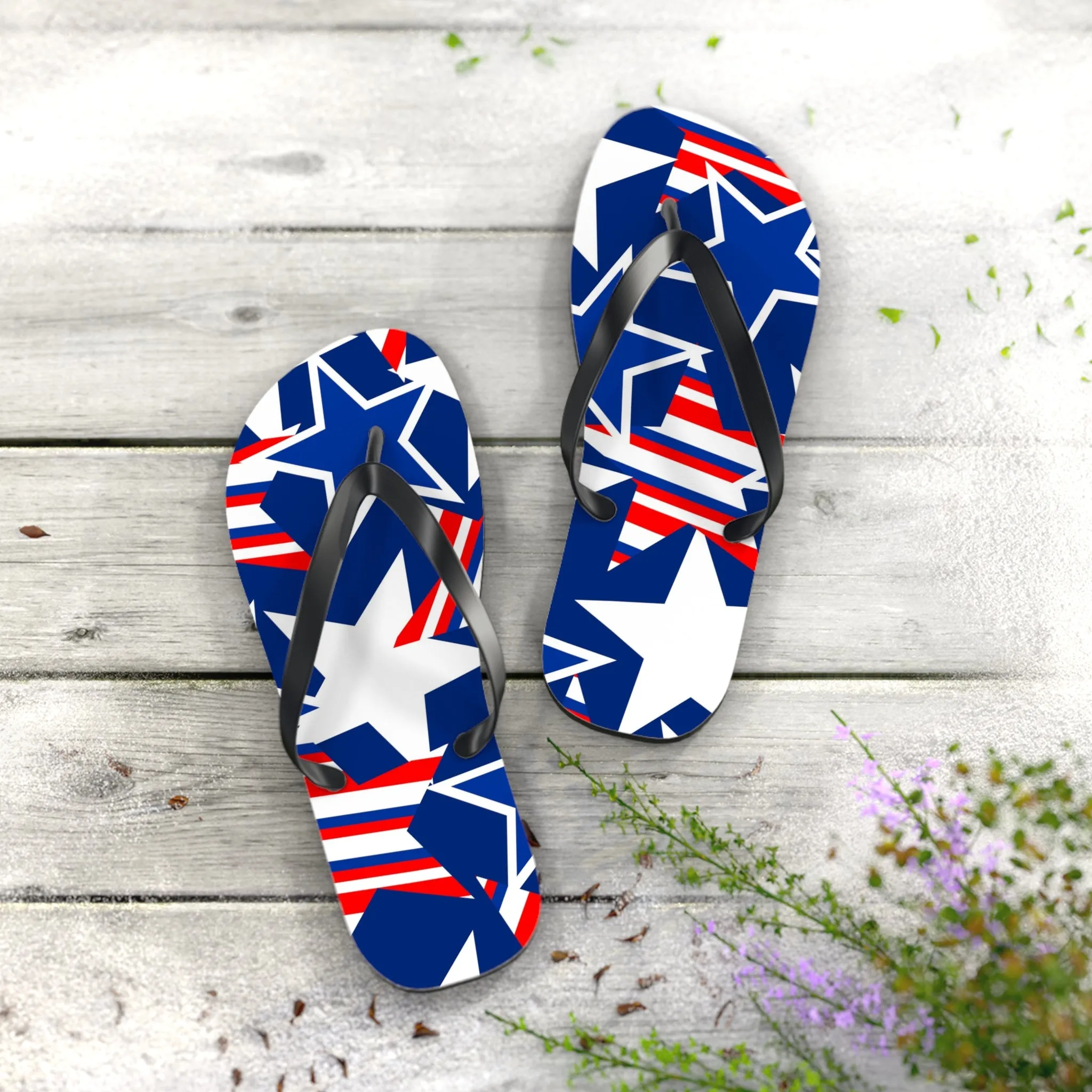 Starry Flip Flops - Trendy Summer Footwear for Beach and Casual Outings