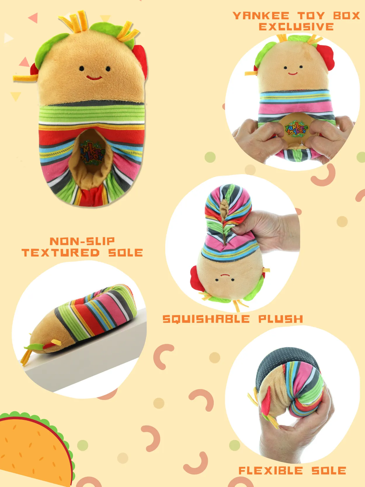 Taco Plush Slippers