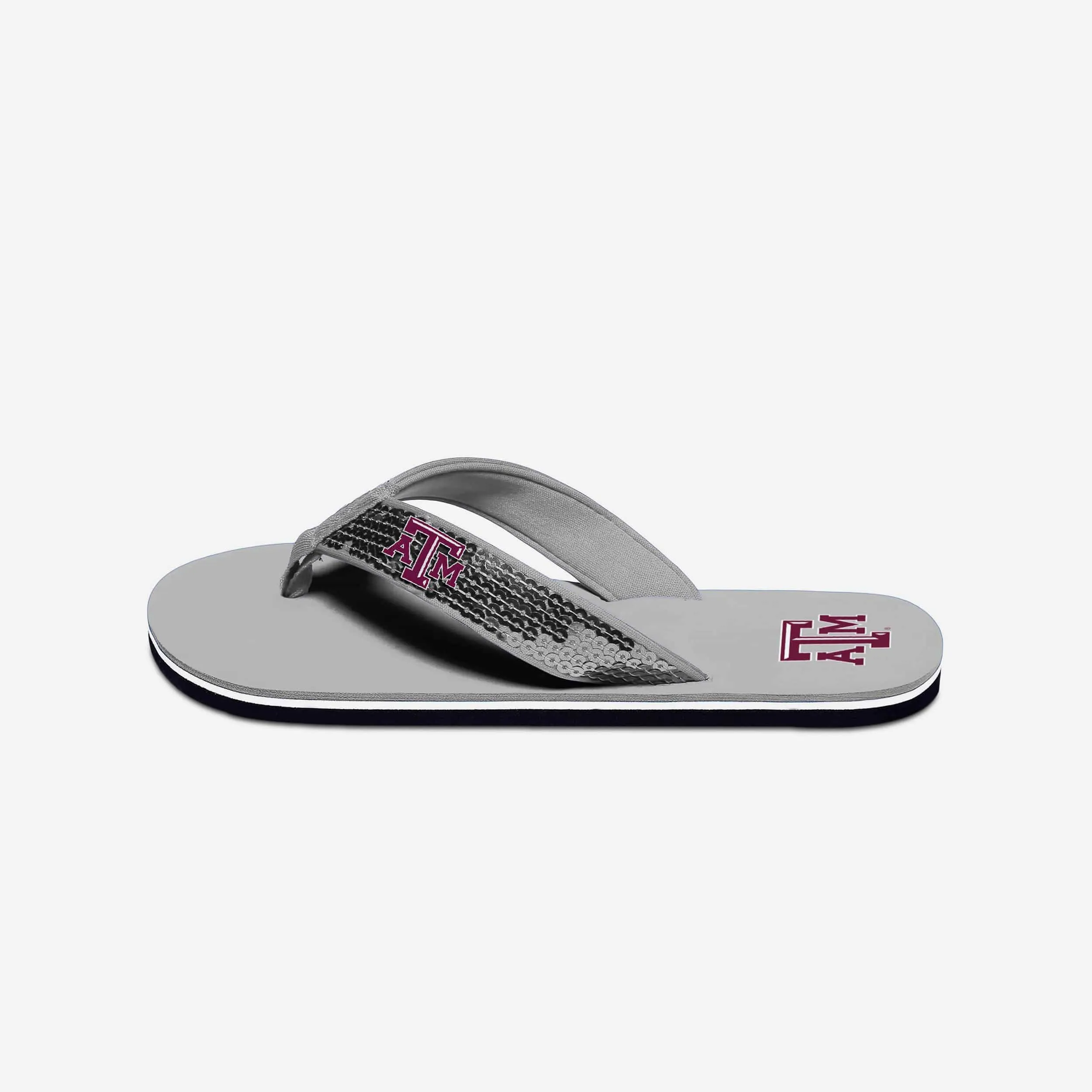 Texas A&M Aggies Womens Sequin Flip Flop