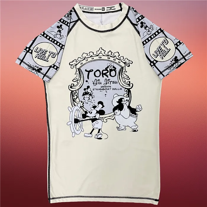 Toro BJJ "Steamboat Willie - Mickey Mouse" Rash Guard