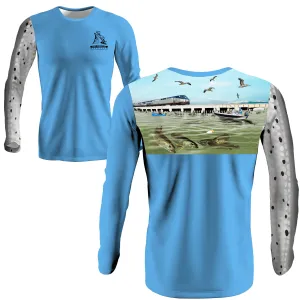 Trestle Fever Blue Long Sleeve Adult Performance Dri-fit (LS29)