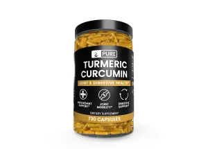 Turmeric Curcumin, 660mg, 730 Caps, 1 Year Supply, Natural &amp; Gentle Antioxidant, Lab-Tested for Purity, Made in USA, No Rice or Stearates, Non-GMO, Made in The USA, Satisfaction Guaranteed