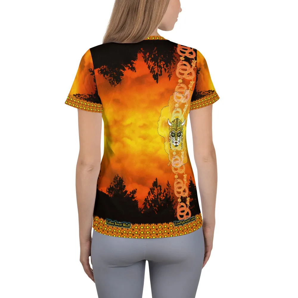 Viking Sunset - Women's Athletic T-shirt