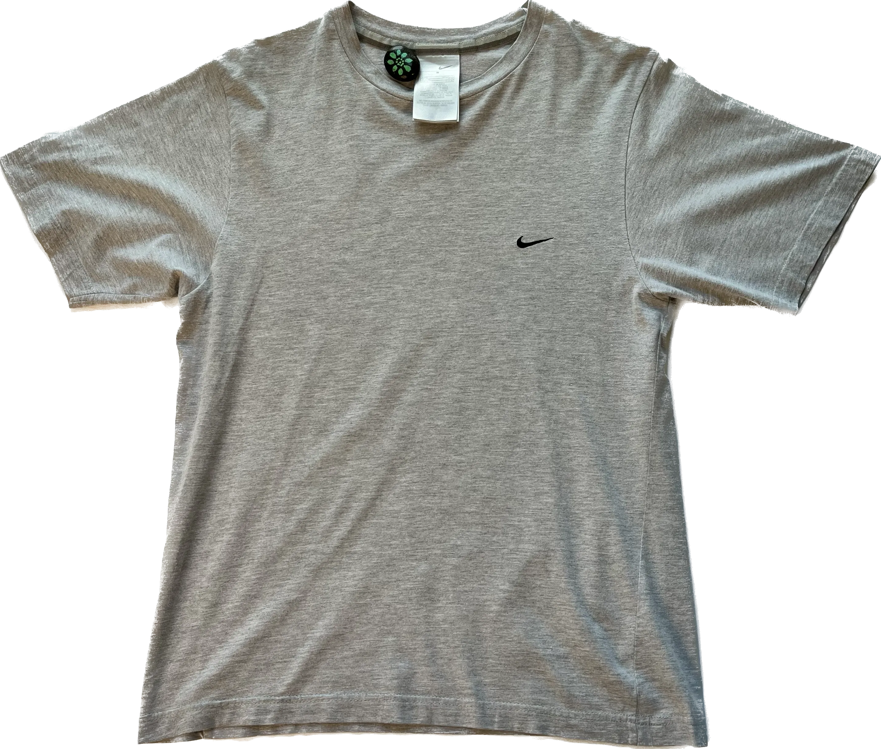 Vintage 90s Grey Nike Tee Mini Swoosh Logo