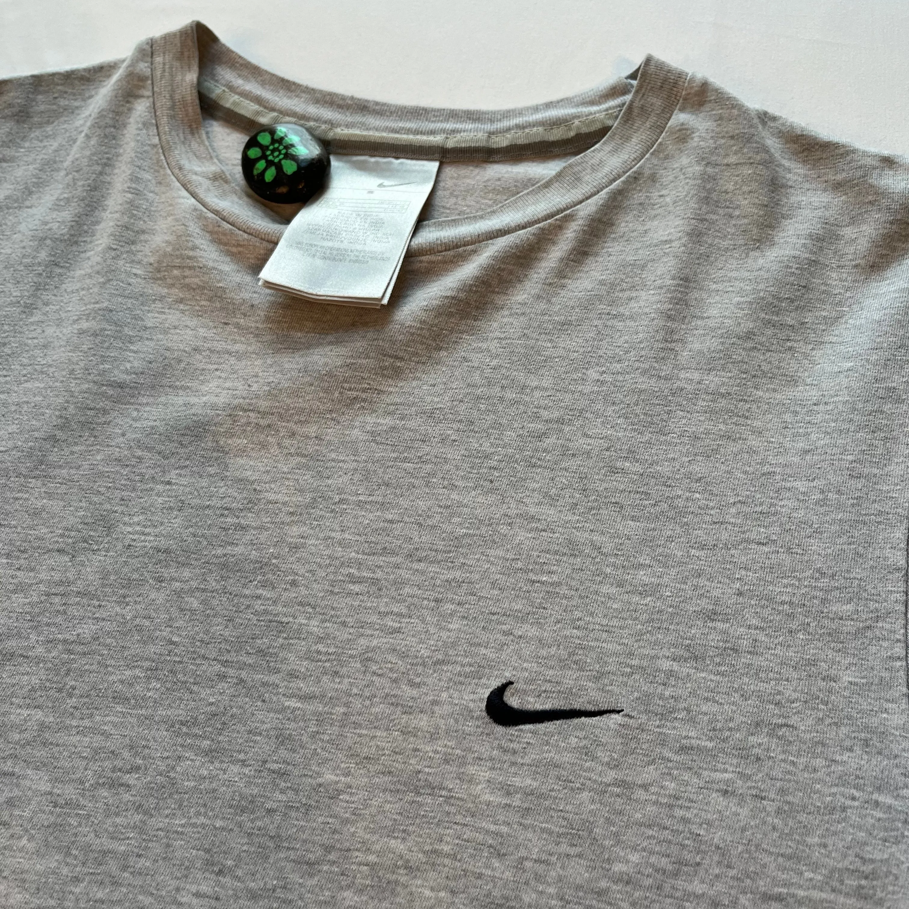 Vintage 90s Grey Nike Tee Mini Swoosh Logo