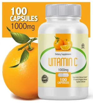 Vitamina C 1000 mg 100 cápsulas fabricado en EE.UU.