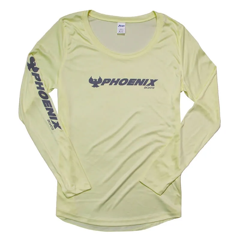 Women's LS Islander Performance Tee - Pale Yellow - CLEARANCE