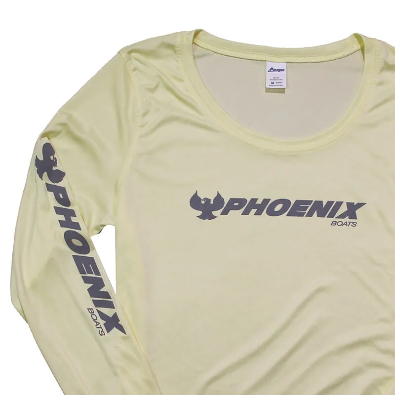 Women's LS Islander Performance Tee - Pale Yellow - CLEARANCE
