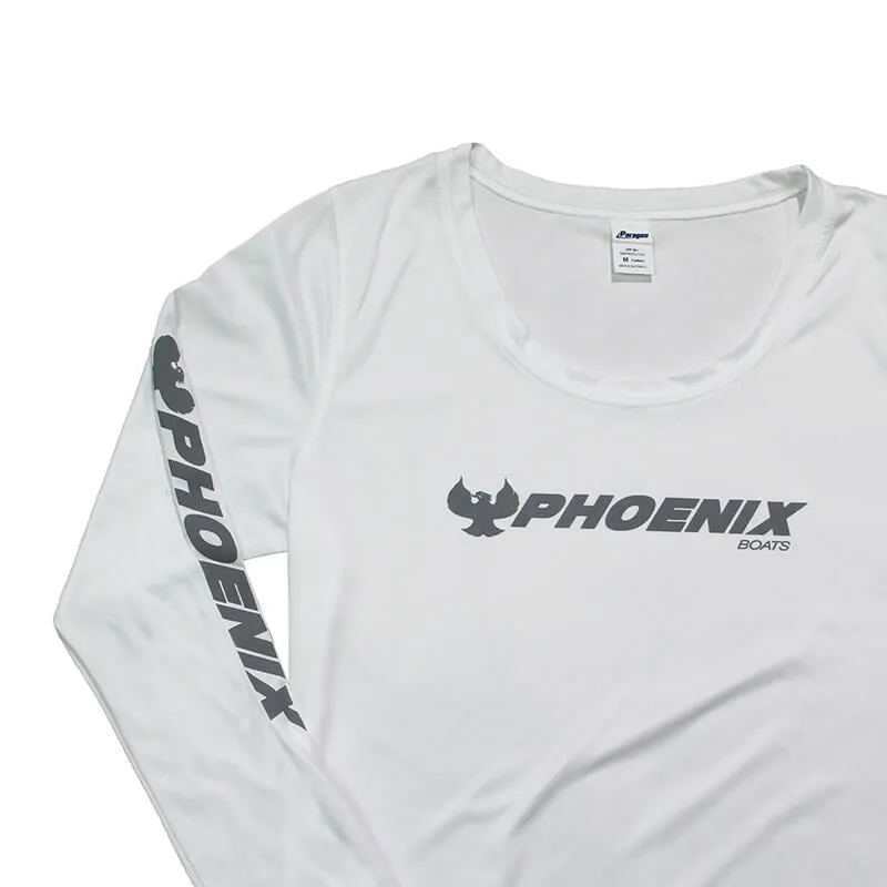Women's LS Islander Performance Tee - White - CLEARANCE