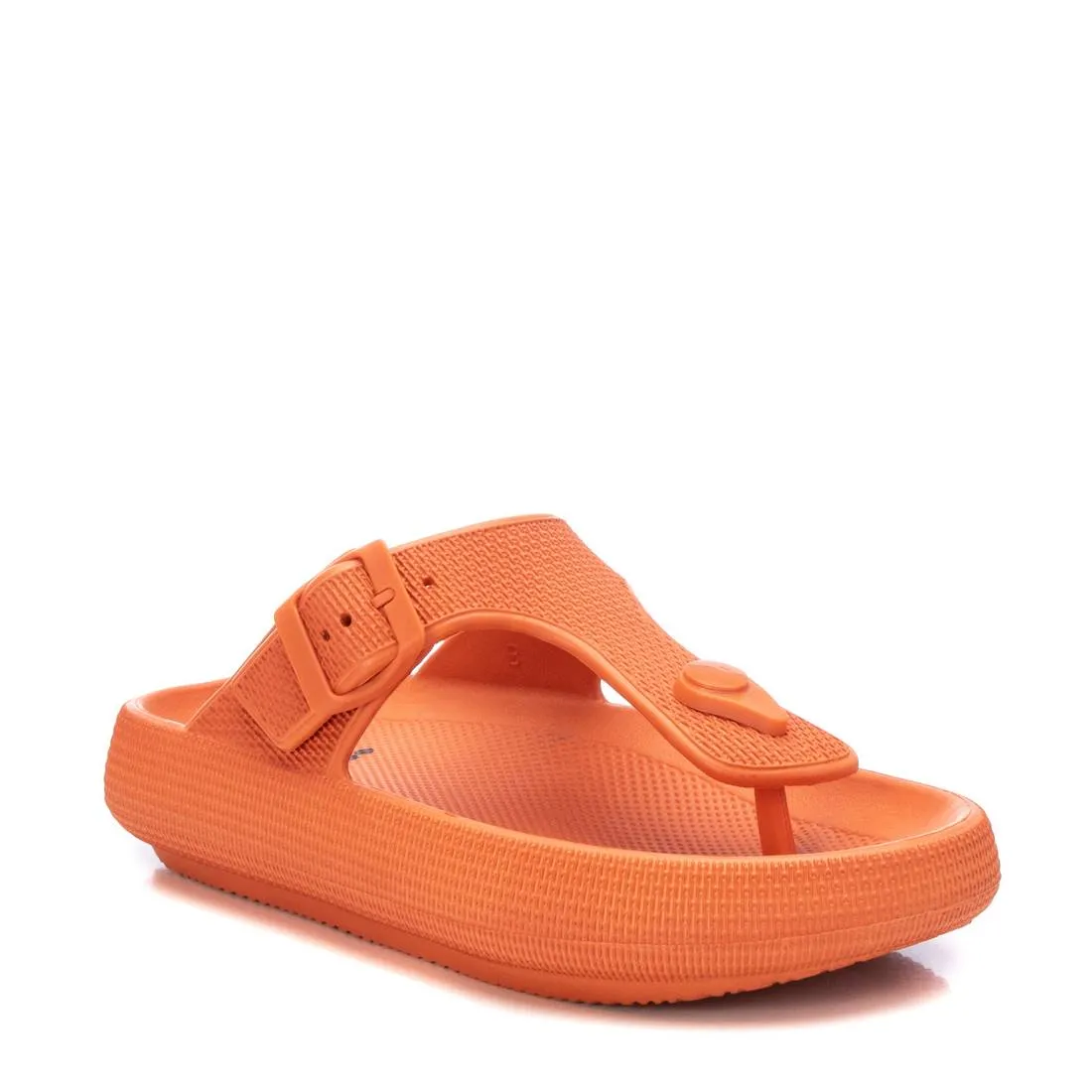 Women's Rubber Flip Flops Sandals By XTI_141469_Orange