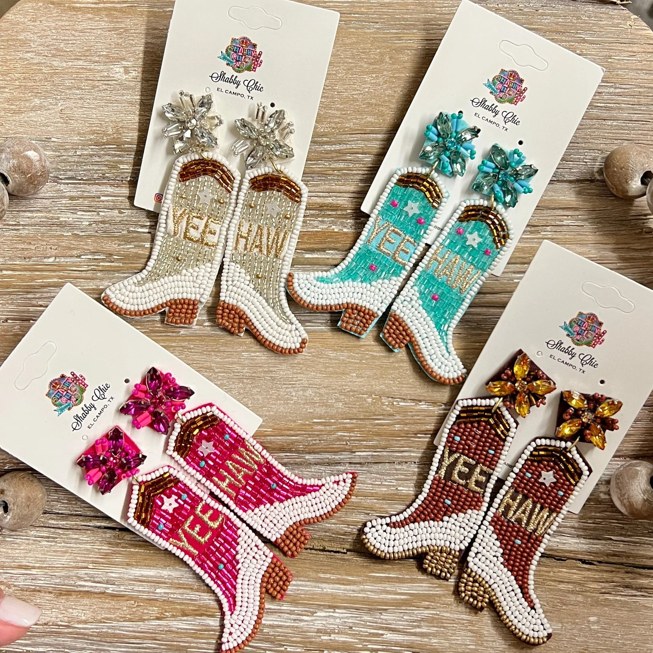 Yee Haw Beaded Earrings