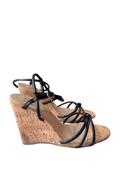 Yoki Sonya Black Wedge Sandals