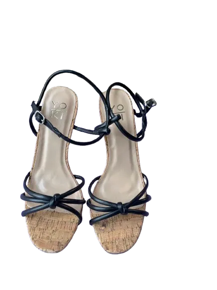 Yoki Sonya Black Wedge Sandals