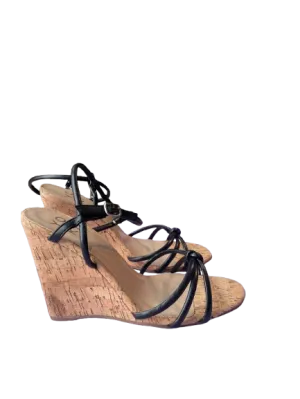 Yoki Sonya Black Wedge Sandals