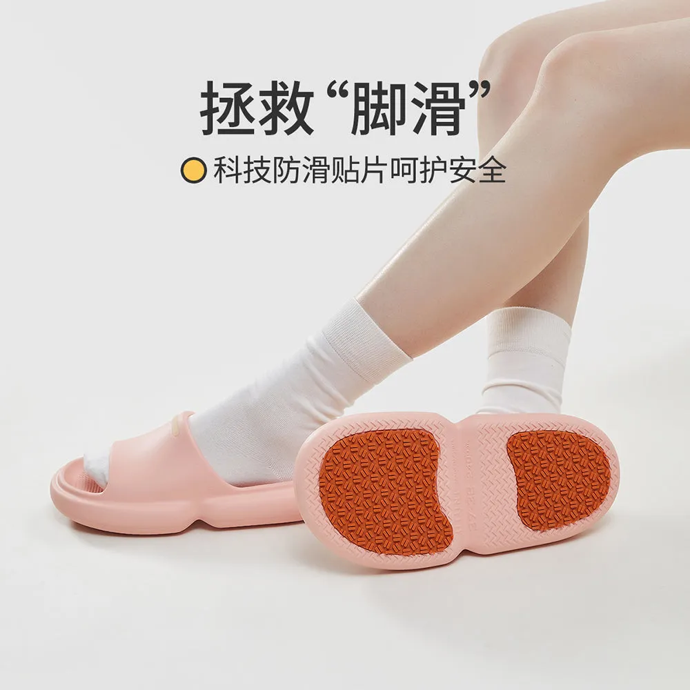 YouDiao Anti-Slip Bathroom Slippers - Sakura Pink, Size 37-38