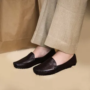 Zoom Shoes Pure Leather Casual Bellies For Women In Brogue Design ZIPPY