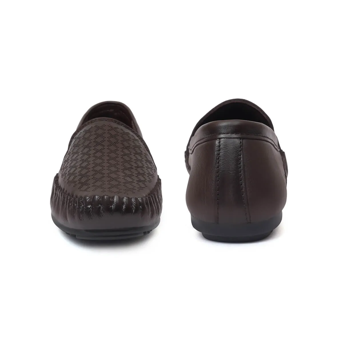 Zoom Shoes Pure Leather Casual Bellies For Women In Brogue Design ZIPPY
